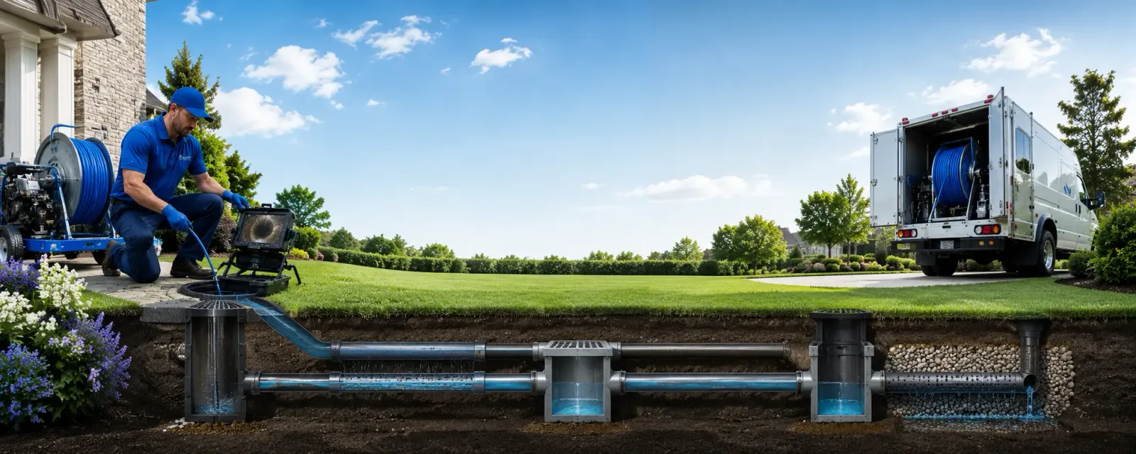 Outdoor drain cleaning information for Isle Saint George, OH